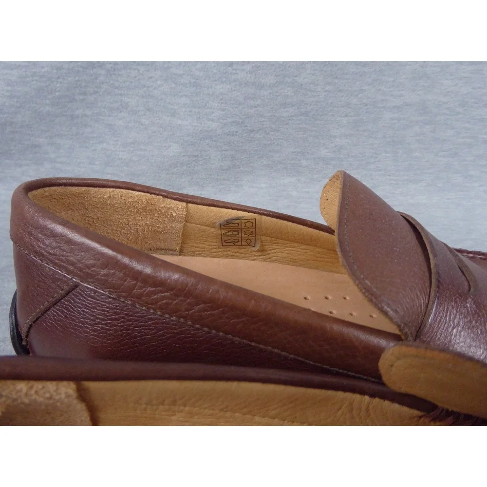 Samuel Hubbard Free Spirit Penny Loafers Mens 9.5W Brown Leather Shoes